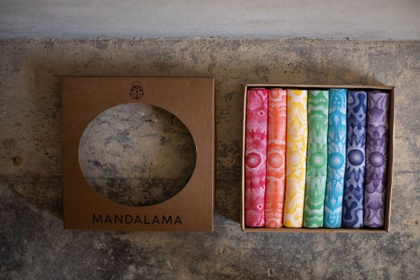 Mandala cloths / collection of 7 chakra colours - Image 4
