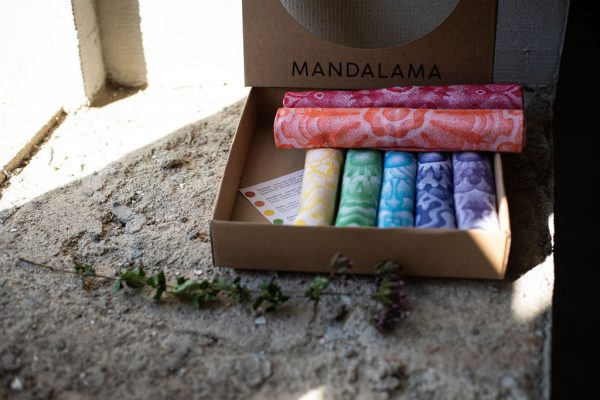 Mandala cloths / collection of 7 chakra colours - Image 6