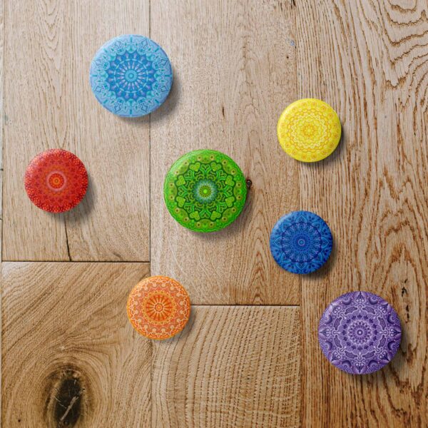 Patches motif 7 colours of chakras